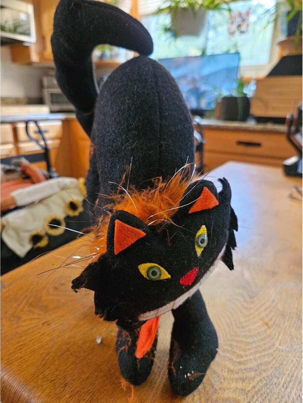 Vintage Annalee Halloween Black Cat Artist Doll